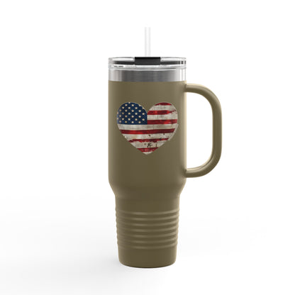 The Flag Is In Your Heart Tumbler (40oz)