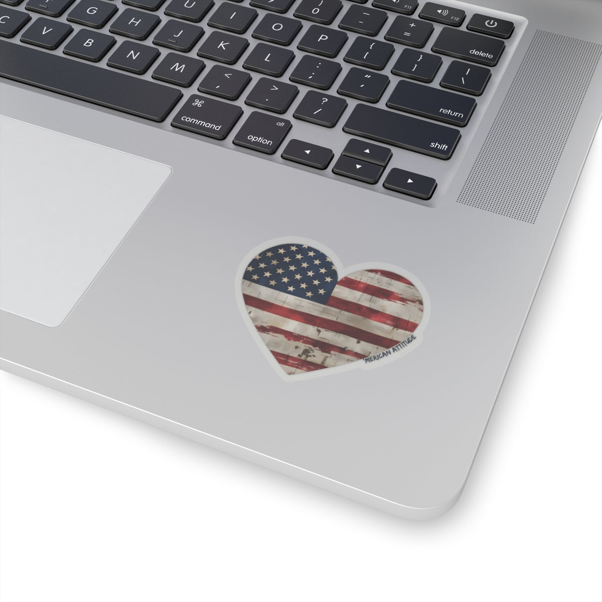 The Flag Is In Your Heart Sticker (Black)