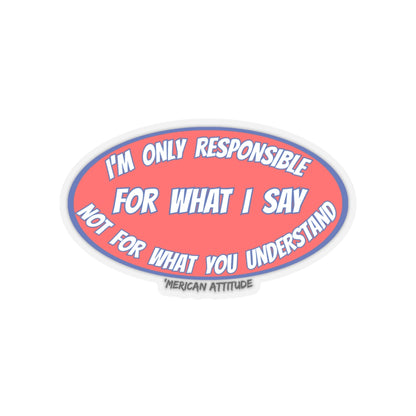 Responsible Sticker (Black)