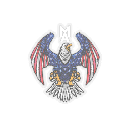 MA Eagle Logo Sticker (White)