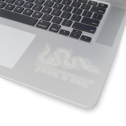 Join, or Die Sticker (White)