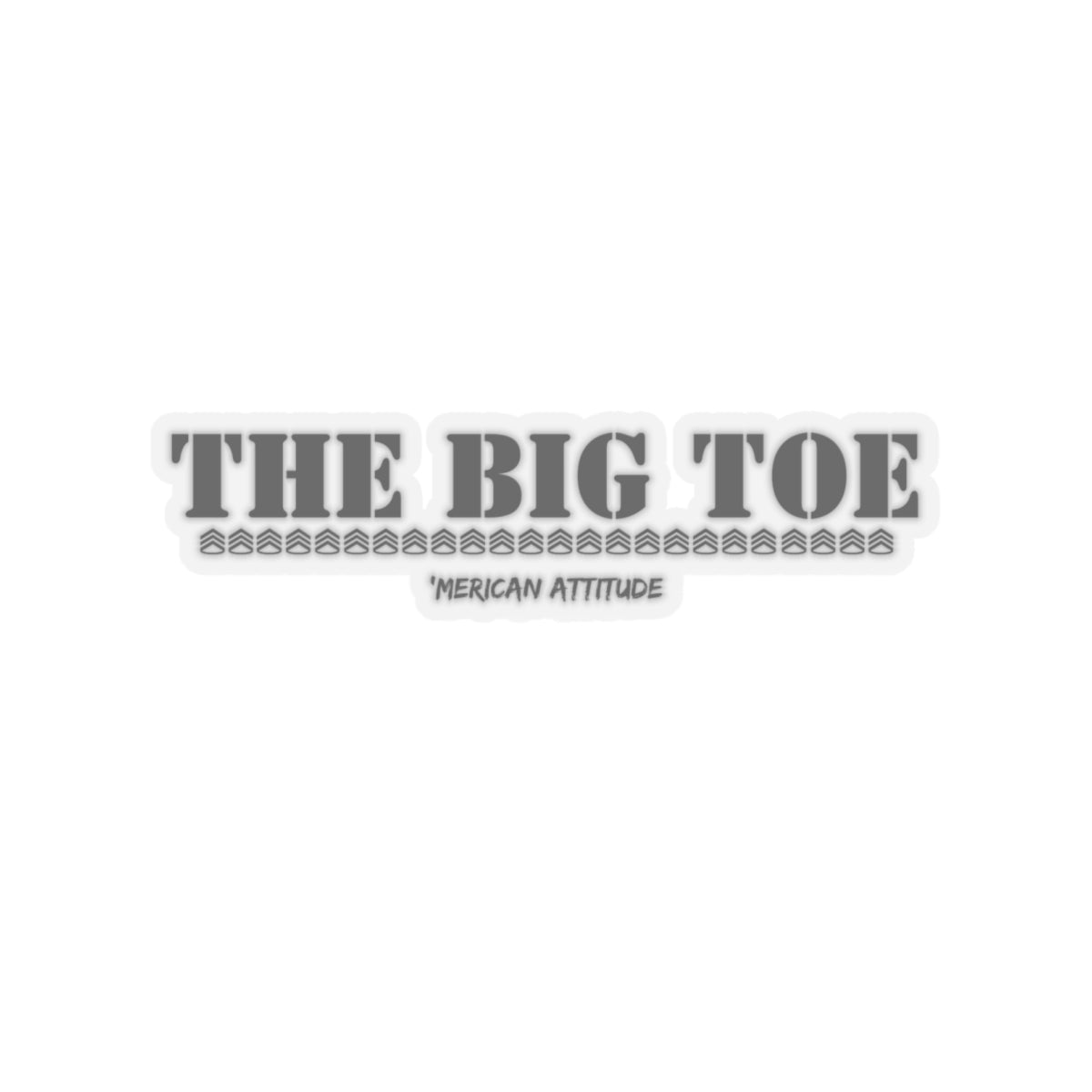 The Big Toe Sticker (Black)