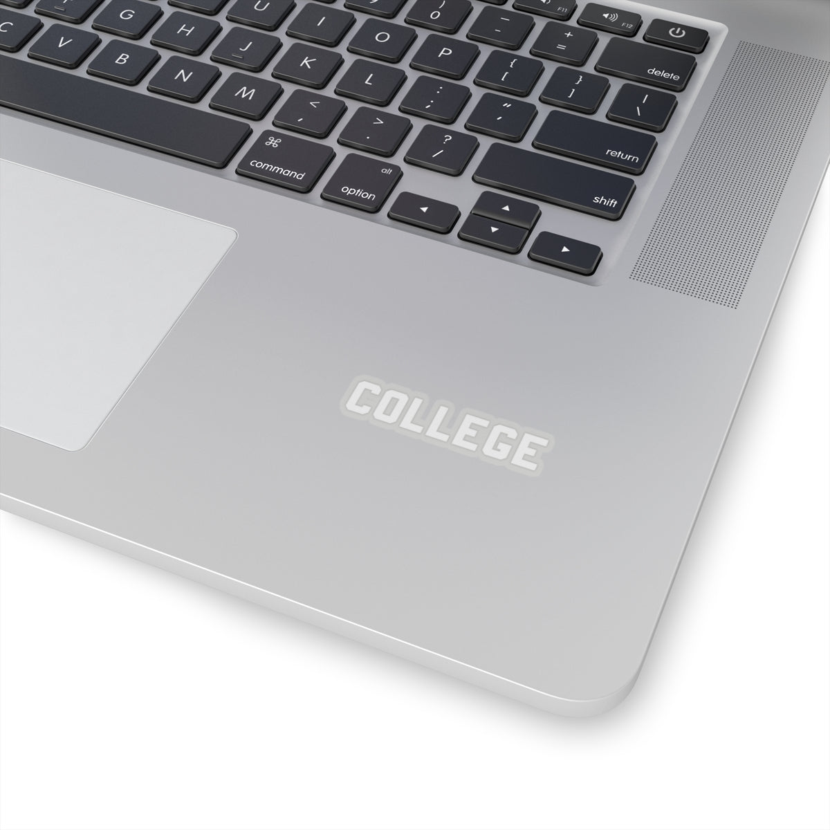 COLLEGE Sticker (White)