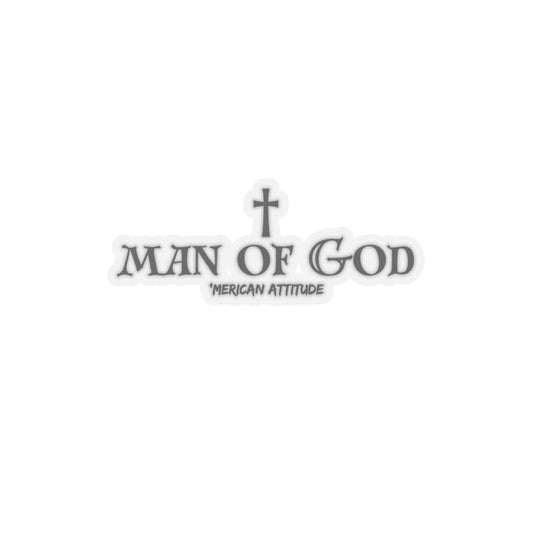 Man of God Sticker (Black)
