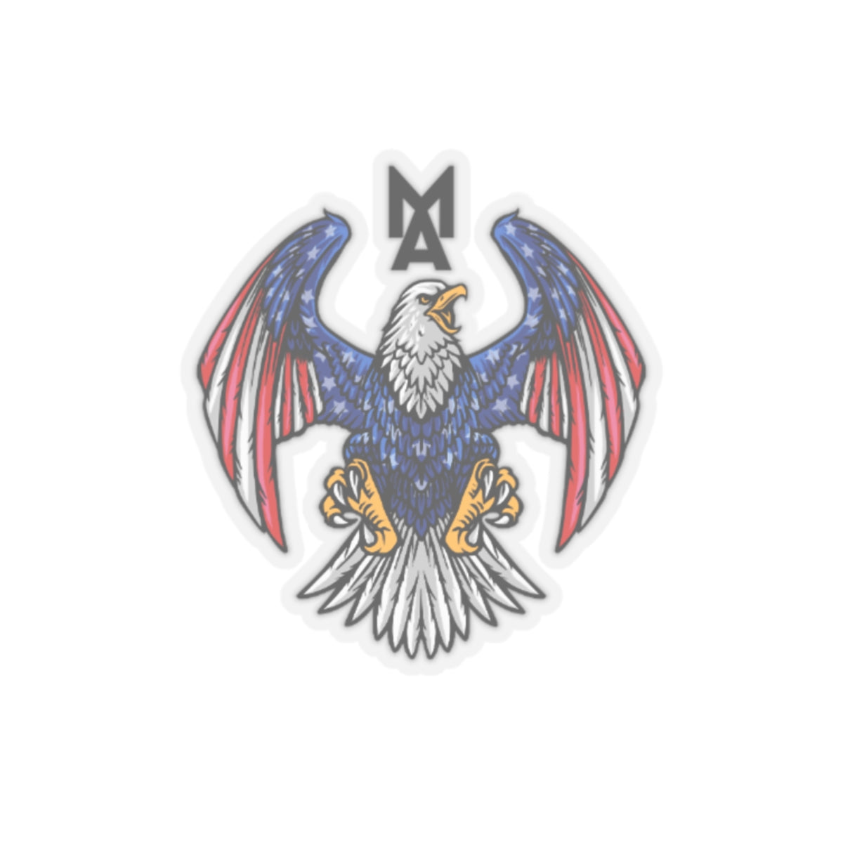MA Eagle Logo Sticker (Black)