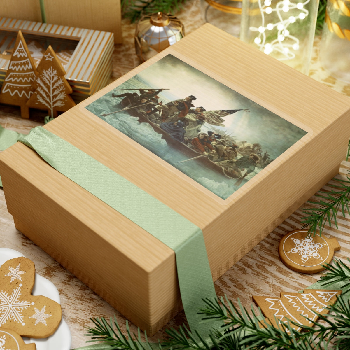 Christmas Night Crossing Sticker