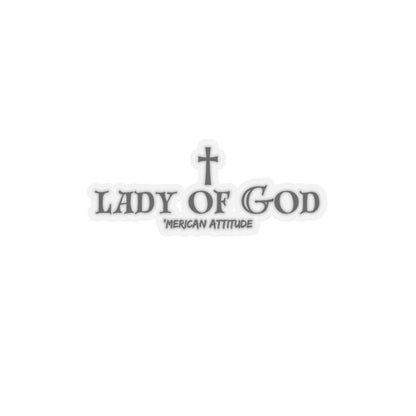 Lady of God Sticker (Black)