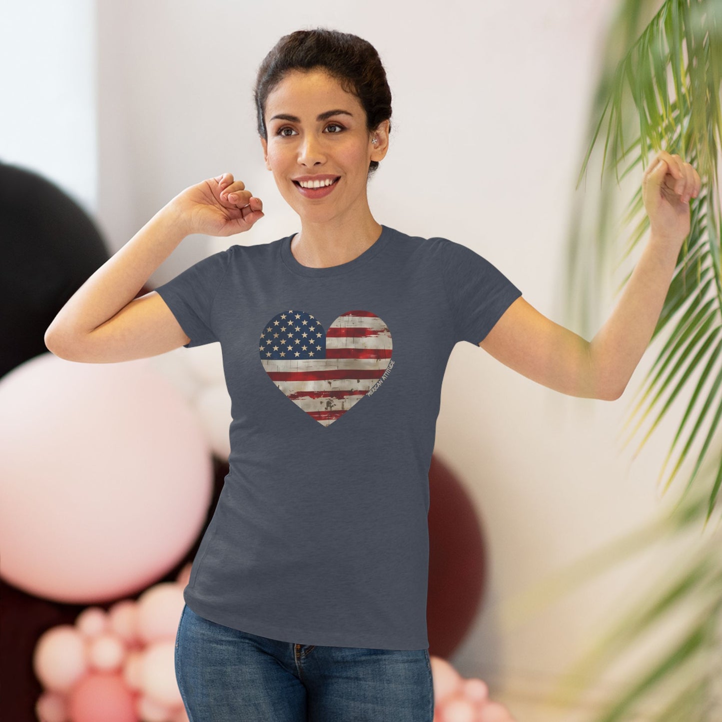 The Flag Is In Your Heart T-shirt (Women)
