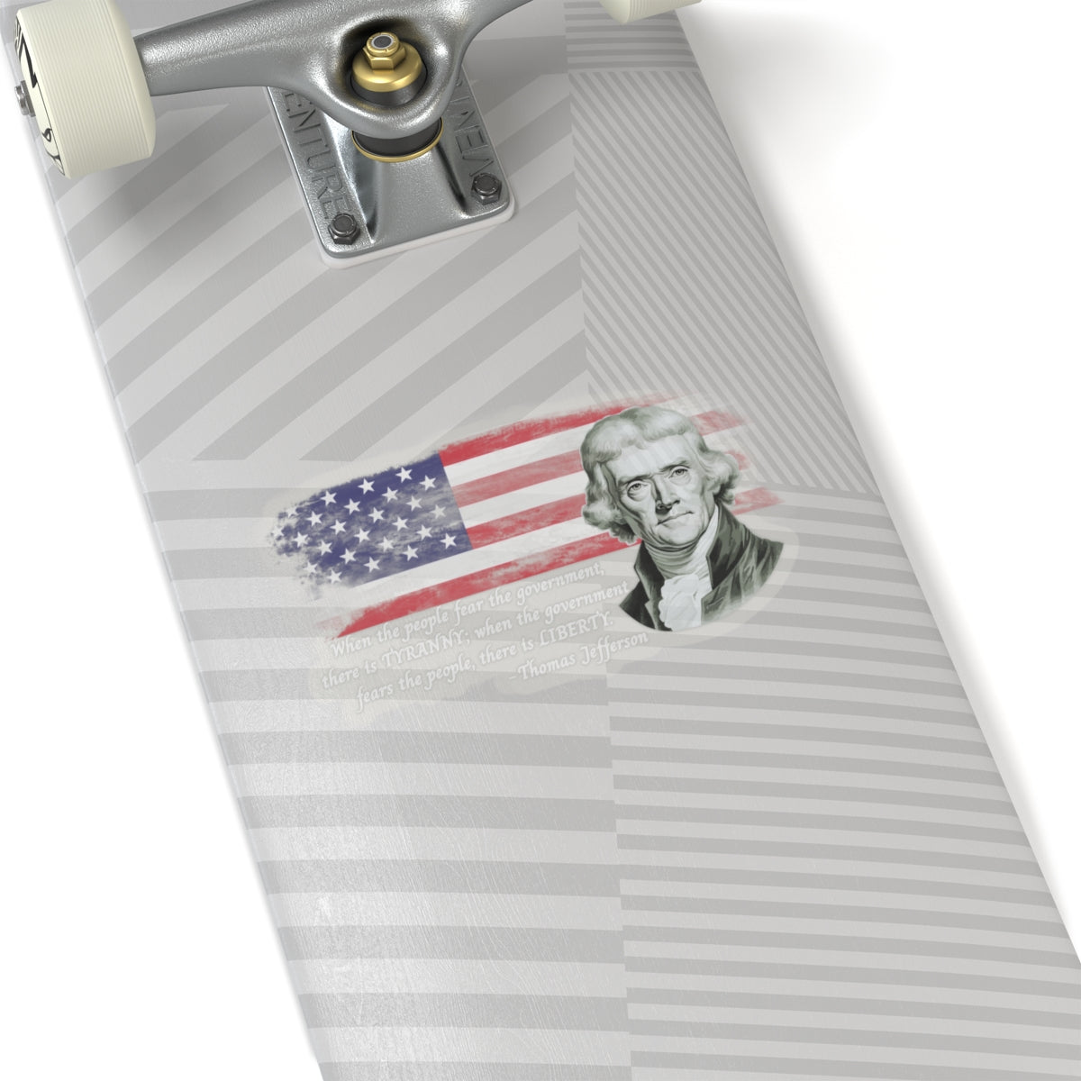 Tyranny vs. Liberty  Sticker (White)
