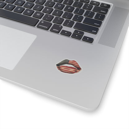 Merican Kiss Sticker (White)