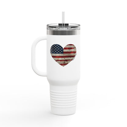 The Flag Is In Your Heart Tumbler (40oz)