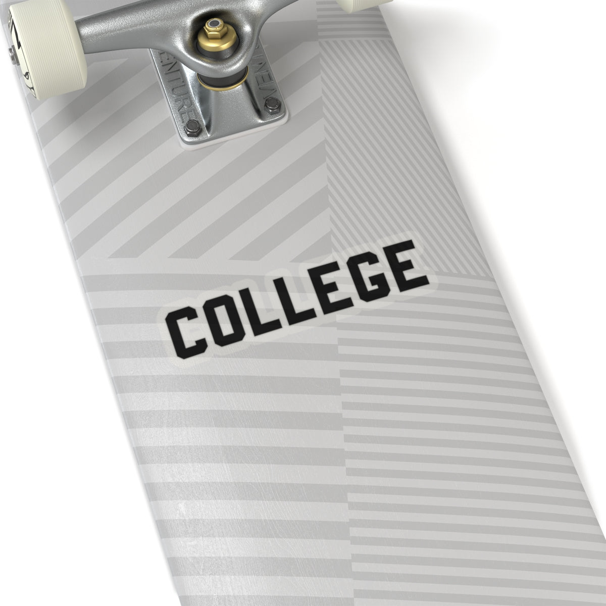 COLLEGE Sticker (Black)