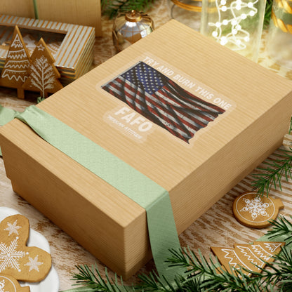 Try And Burn This One Sticker (White)