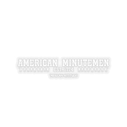 American Minutemen Sticker (White)