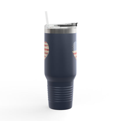 The Flag Is In Your Heart Tumbler (40oz)