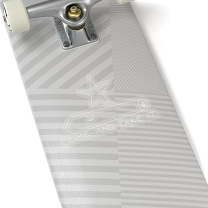 Come And Take It Cannon Sticker (White)