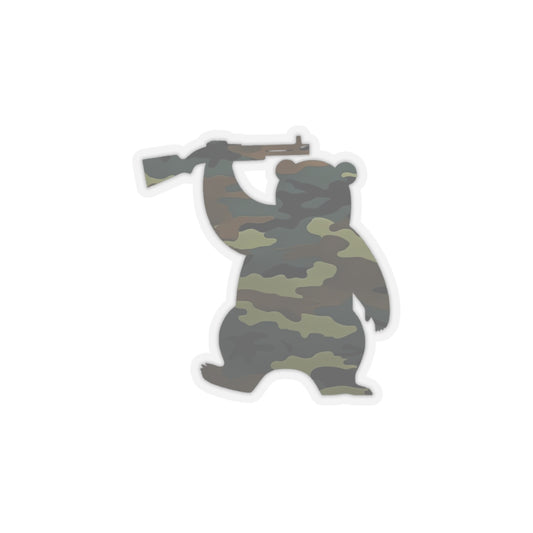 MA Armed Bear Logo Sticker (Camo 2)