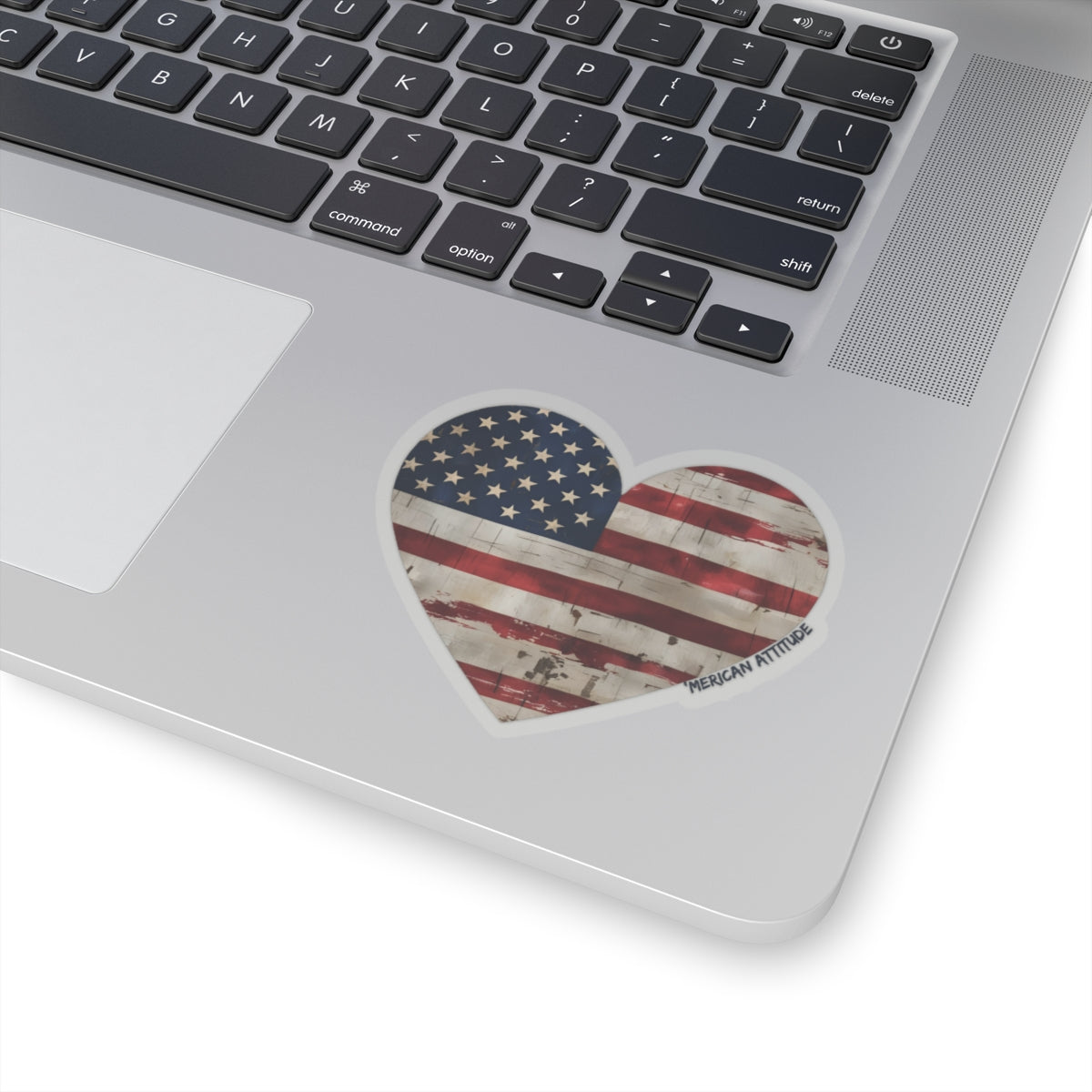 The Flag Is In Your Heart Sticker (Black)