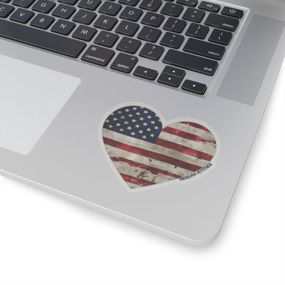 The Flag Is In Your Heart Sticker (Black)