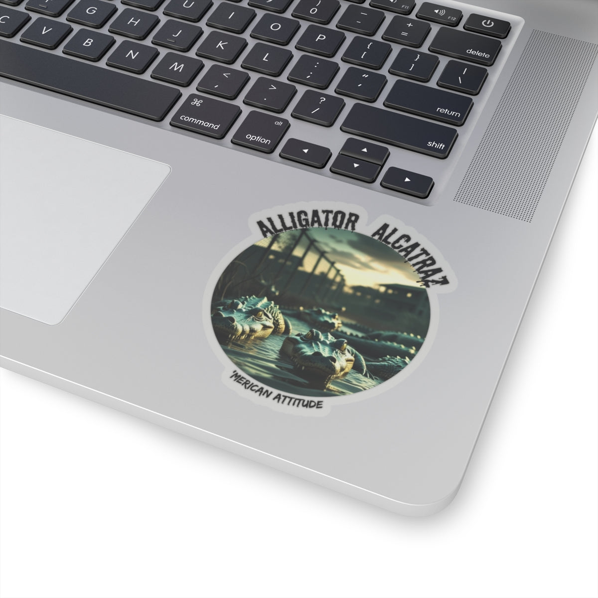 Alligator Alcatraz Sticker (Black)