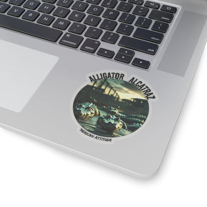 Alligator Alcatraz Sticker (White)