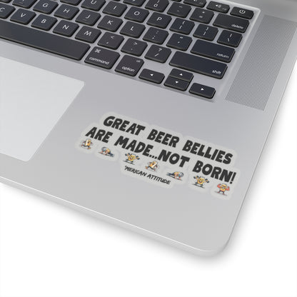 Great Beer Bellies Sticker (Black)