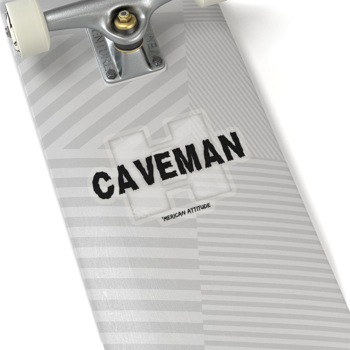 Captain Caveman Sticker (Black)