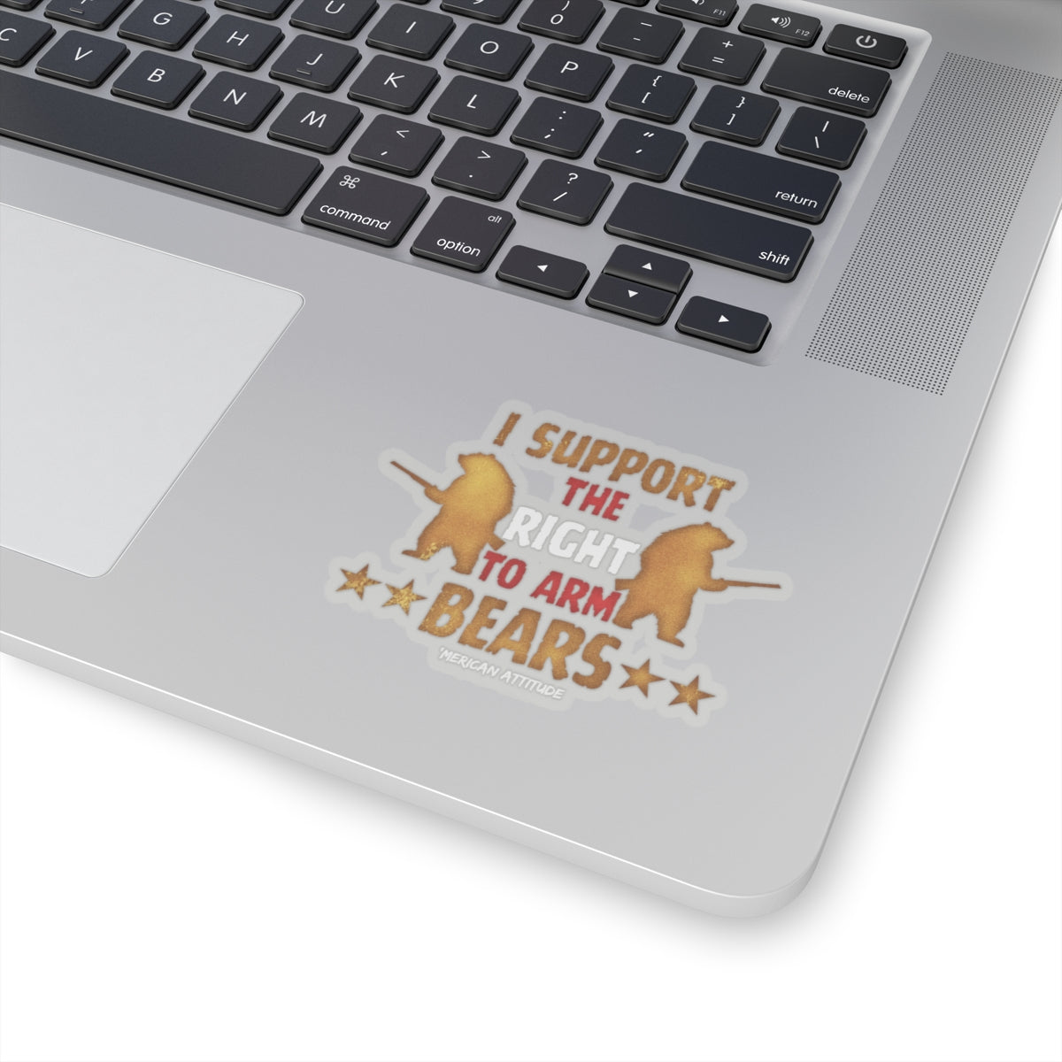 Support The Right To Arm Bears Sticker (White)