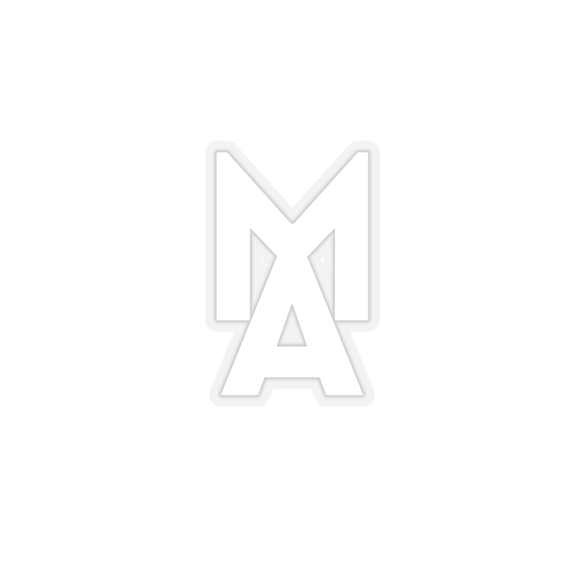 MA Logo Sticker (White)