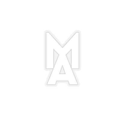 MA Logo Sticker (White)