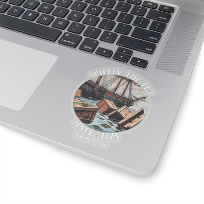 Spillin' The Tea Sticker (White)