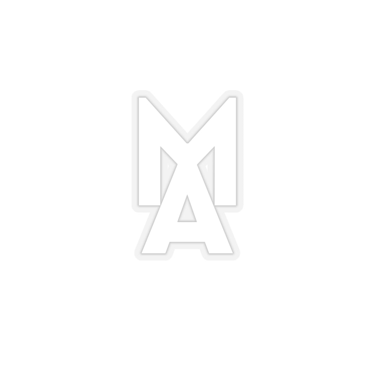 MA Logo Sticker (White)