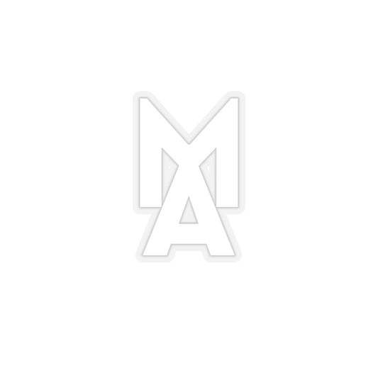 MA Logo Sticker (White)