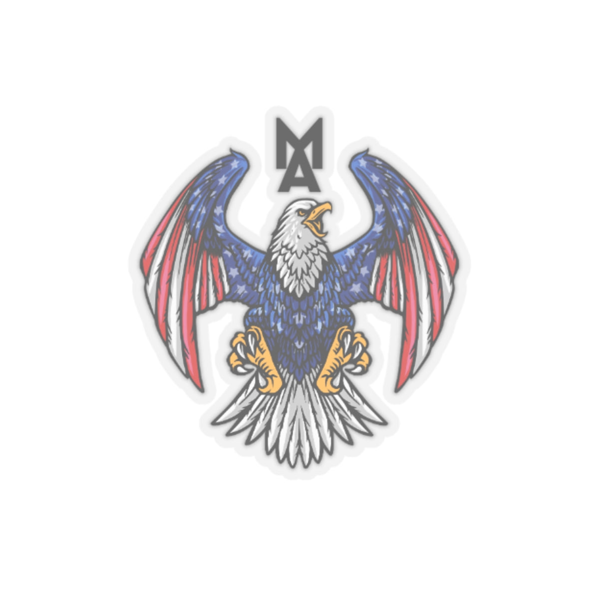 MA Eagle Logo Sticker (Black)