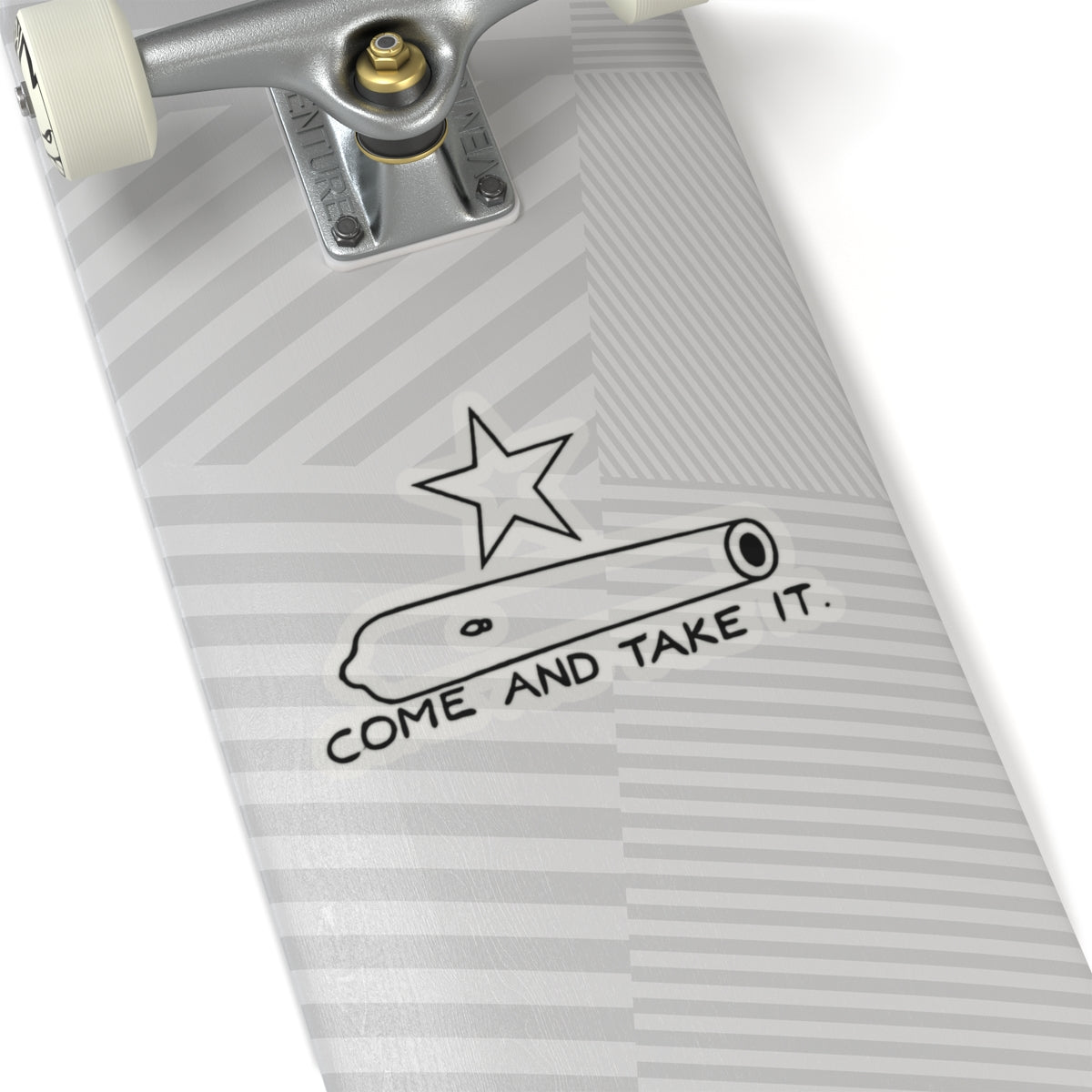 Come And Take It Cannon Sticker (Black)