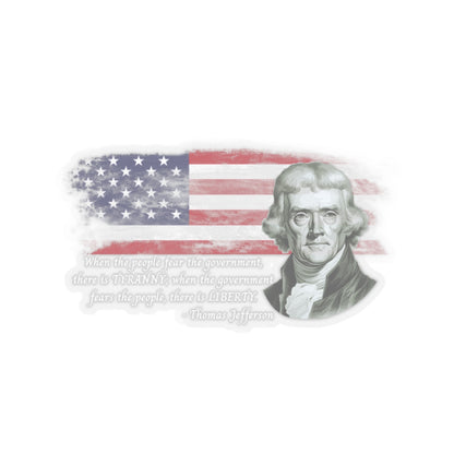 Tyranny vs. Liberty  Sticker (White)