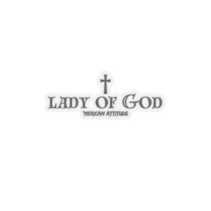 Lady of God Sticker (Black)