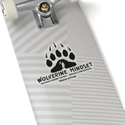 Wolverine Mindset Sticker (Black)