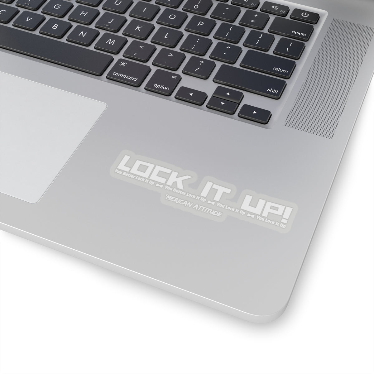 Lock It Up Sticker (White)