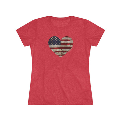 The Flag Is In Your Heart T-shirt (Women)