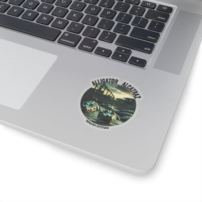 Alligator Alcatraz Sticker (White)