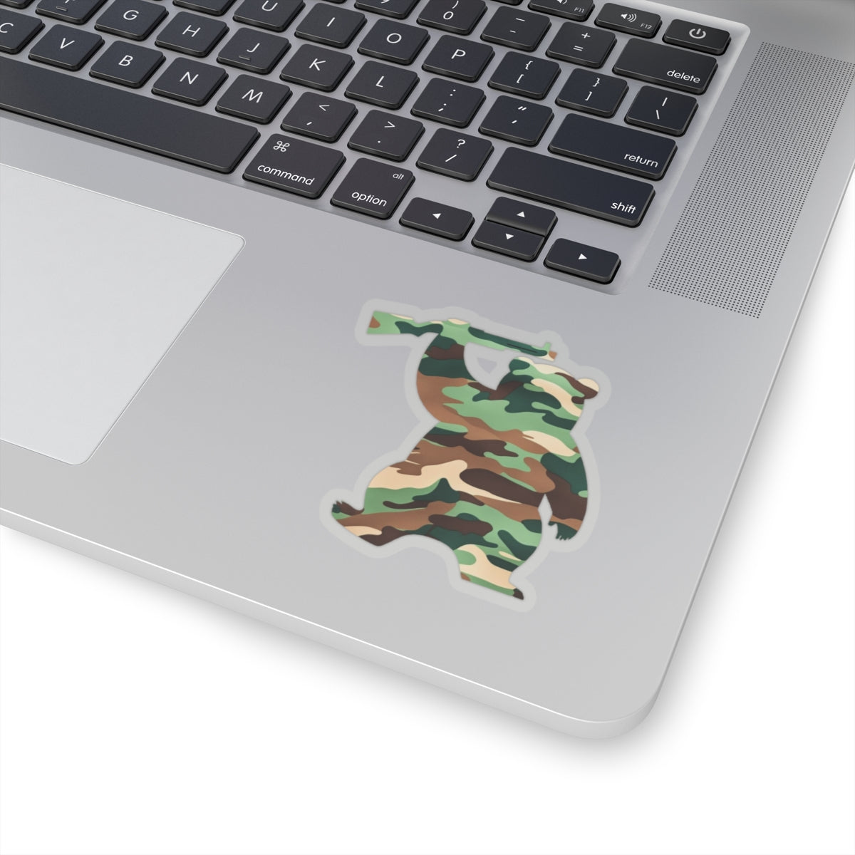 MA Armed Bear Logo Sticker (Camo 1)