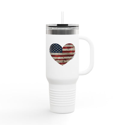 The Flag Is In Your Heart Tumbler (40oz)
